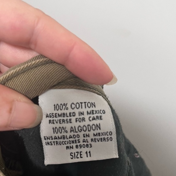 VINTAGE L.e.I Surplus Y2K Wide Leg Bare Back Cargo Pants Size 11 / 32 inch Waist - Picture 7 of 14